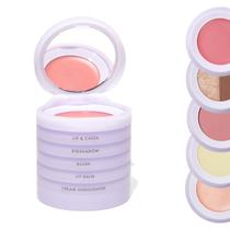 Kit de maquiagem de viagem Subtl Beauty com sombra, blush e lábios