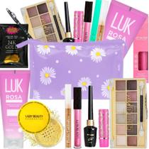 Kit De Maquiagem Especial Com Sombra Delineador Lápis Rímel