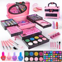 Kit de maquiagem GORISPI Kids Girl 66 unidades lavável e não tóxico de 3 a 12 anos