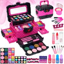 Kit de maquiagem HERAPFANN Kids para meninas de 3 a 12 anos