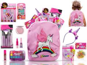 Kit De Maquiagem Infantil Completo Com Tiara + Bz131