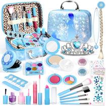 Kit de maquiagem INNOCHEER Frozen para meninas de 3 a 12 anos com estojo e acessórios Kit de maquiagem INNOCHEER Frozen para meninas de 3 a 12 anos com estojo e acessórios