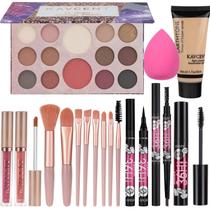 Kit de maquiagem KAVCENT Full Set Eyeshadow Foundation Gift Kit de maquiagem KAVCENT Full Set Eyeshadow Foundation Gift