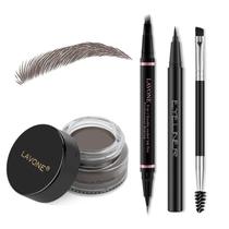 Kit de maquiagem Lápis de sobrancelha LAVONE com caneta de microblading à prova d'água