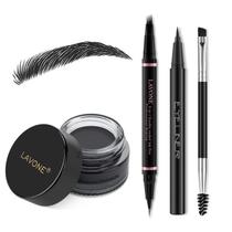 Kit de maquiagem Lápis de sobrancelha LAVONE com microblading à prova d'água