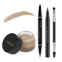 Kit de maquiagem Lápis de sobrancelha LAVONE com microblading à prova d'água