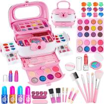 Kit de Maquiagem Lavável para Meninas - Real Make Up Set Infantil Kit de Maquiagem Lavável para Meninas - Real Make Up Set Infantil