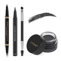 Kit de maquiagem LAVONE com lápis de sobrancelha à prova d'água Microblading