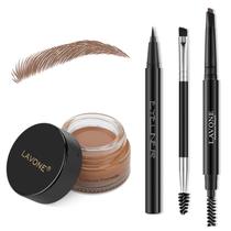 Kit de maquiagem LAVONE Eyebrow Stamp Pencil com pomada e delineador