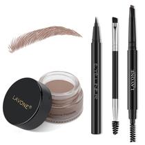 Kit de maquiagem LAVONE Eyebrow Stamp Pencil com pomada e delineador