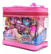 Kit De Maquiagem Maleta Infantil Make Brinq Sombra Meninas