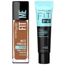 Kit de Maquiagem Maybelline Fit Me Base Mocha + Primer
