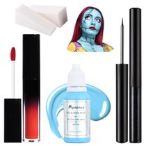 Kit de Maquiagem Mysense Sally - Fantasia de Noiva Cadáver Halloween