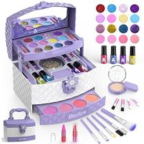 Kit de Maquiagem para Crianças GirlsHome 35 Pçs Roxo