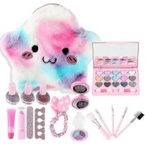 Kit de maquiagem para meninas lavável Real Pretend Starter Set Kit de maquiagem para meninas lavável Real Pretend Starter Set