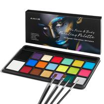 Kit de maquiagem para pintura facial AMIIR Halloween de 20 cores com acessórios