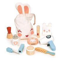 Kit de maquiagem para salão de beleza com tema Mentari Bunny Kids 3Y+ Wood