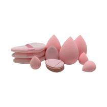 Kit de Maquiagem Portátil com 12 Peças - Esponja Oval, Triangular e Base para Olhos Kit de Maquiagem Portátil com 12 Peças - Esponja Oval, Triangular e Base para Olhos