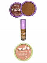 Kit de Maquiagem Ruby Rose - Pó Compacto Mood ME120/ Corretivo Mood ME100/ Blush Compacto Melu Cake Kit de Maquiagem Ruby Rose - Pó Compacto Mood ME120/ Corretivo Mood ME100/ Blush Compacto Melu Cake