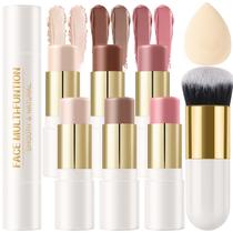 Kit de maquiagem Scarman 6 Colors Cream Contour com iluminador e blush Kit de maquiagem Scarman 6 Colors Cream Contour com iluminador e blush