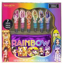 Kit de Maquiagem Townley Girl Rainbow High com 6 Brilhos Labiais para 6+ Anos