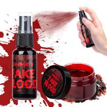 Kit de maquiagem UNIMEIX Fake Blood Spray e gel 30ml para o Halloween