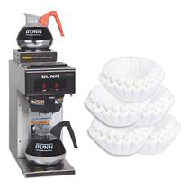 Kit De Máquina De Café Coado Bunn Vp17-a Com Jarra E Filtros Prateado