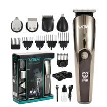 Kit de máquina de cortar cabelo 5 em 1 multifuncional à prova d'água dourado Kit de máquina de cortar cabelo 5 em 1 multifuncional à prova d'água dourado