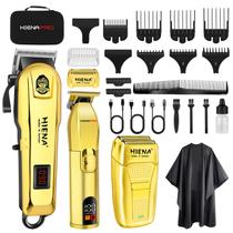 Kit de máquina de cortar cabelo USB elétrico multifuncional para homens e crianças