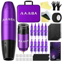 Kit De Máquina De Tatuagem Sem Fio 1200mAh Caneta De Tatuagem Conjunto De Arma De Maquiagem