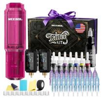 Kit de Máquina de Tatuagem Sem Fio Neebol com Duas Baterias e 20 Agulhas