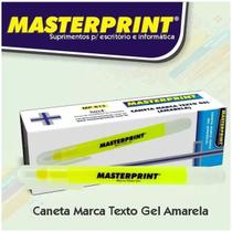 Kit de Marca Texto Gel Amarelo caixa com 6 unidades Masterprint - MP613