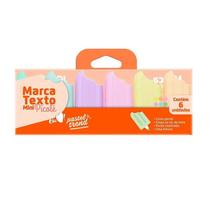 Kit de Marca Texto - JocarOffice - Mini Picolé - Pastel Trend - C/ 6 unidades