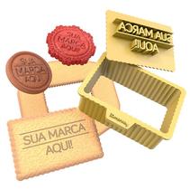 Kit de Marcador e Cortador de Massas Personalizado para Biscoitos e Pasta Americana