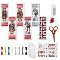 Kit de marcadores Cross Stitch Tema de poker FREEBLOSS 20x6cm
