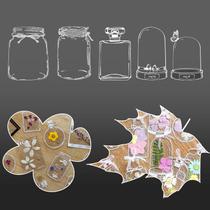 Kit de marcadores de flores secas Kaluofan, 20 unidades, faça você mesmo, transparente