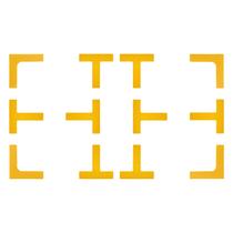 Kit de marcadores de linhas de quadra Eco Walker Create Mini Pickleball Court