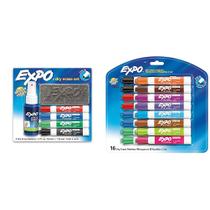 Kit de Marcadores para Quadro Branco EXPO com Ponta Chanfrada e Baixo Odor Kit de Marcadores para Quadro Branco EXPO com Ponta Chanfrada e Baixo Odor