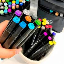 Kit de Marcadores Profissionais 36 Cores Ponta Dupla