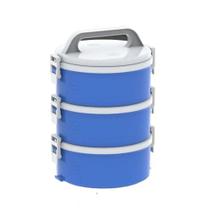 Kit de Marmita Tekcor 1,5L 1S 1D 1T na cor Azul - Soprano