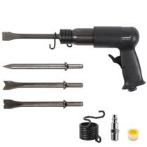 Kit de martelo pneumático UPWOOD UW-AH190 de cano médio com 4 cinzéis Kit de martelo pneumático UPWOOD UW-AH190 de cano médio com 4 cinzéis