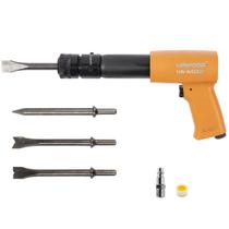 Kit de martelo pneumático UPWOOD UW-AH250P de cano longo com 4 cinzéis Kit de martelo pneumático UPWOOD UW-AH250P de cano longo com 4 cinzéis