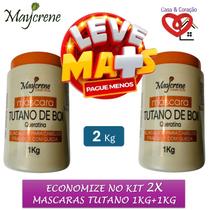 Kit de Máscara Tutano De Boi D Pantenol e Queratina com 2kg ou 1kg Maycrene