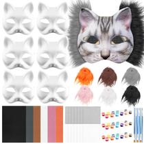 Kit de máscaras DIY Therian Máscara de Halloween para gatos GuiZha com feltro de pele