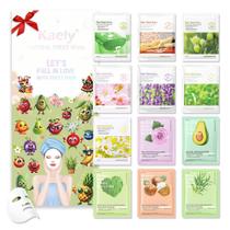 Kit de Máscaras Faciais Kaely - 12 Unidades para Crianças e Mulheres