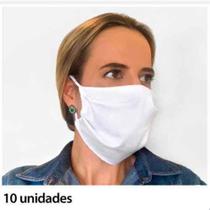 Kit de Mascaras Reutilizaveis com Dupla Camada de Tecido 100% algodao com 10 Unidades - Tip Top