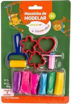 Kit de Massa de Modelar 6 Cores e 5 Acessórios