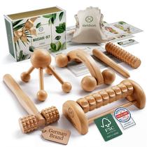 Kit de Massagem Corporal Heldson com 6 Peças de Ferramentas Terapêuticas de Madeira Kit de Massagem Corporal Heldson com 6 Peças de Ferramentas Terapêuticas de Madeira