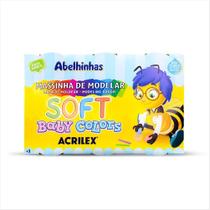 Kit de massinha Acrilex baby colors com 6 cores 150g Kit de massinha Acrilex baby colors com 6 cores 150g