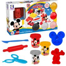 Kit De Massinha De Modelar Mickey Mouse Com Acessórios E Moldes Brinquedo Para Meninos - Cotiplás